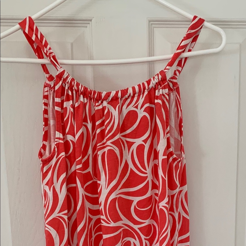 Boden Frances Jersey Dress Coral Swirl NEW UNWORN